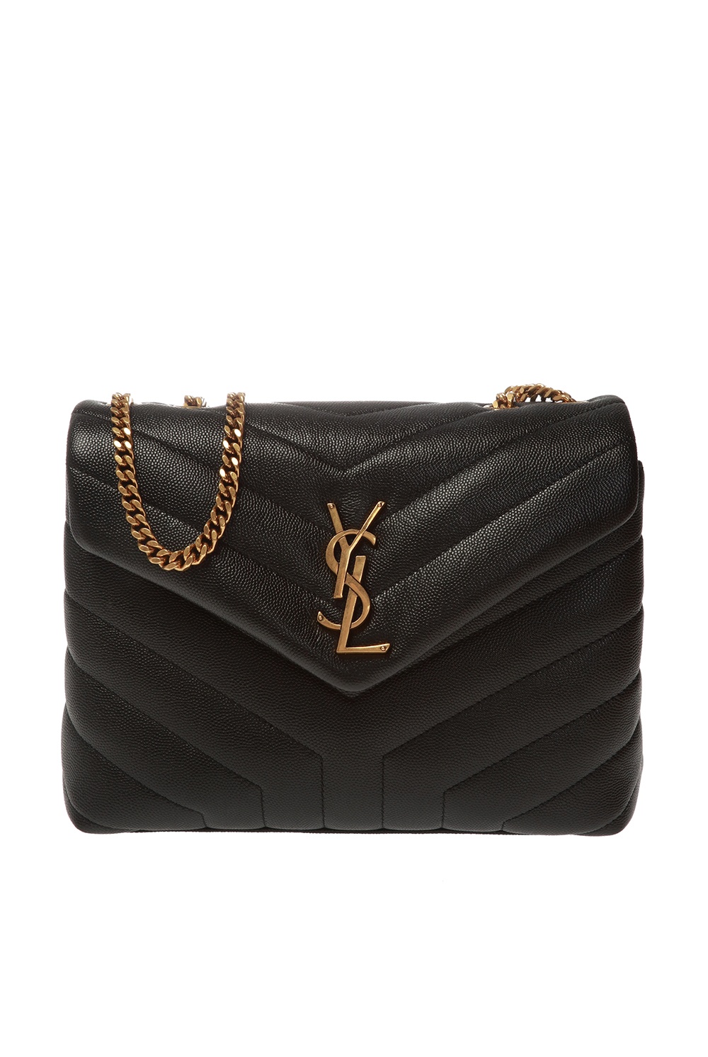 Saint laurent loulou small best sale leather shoulder bag women